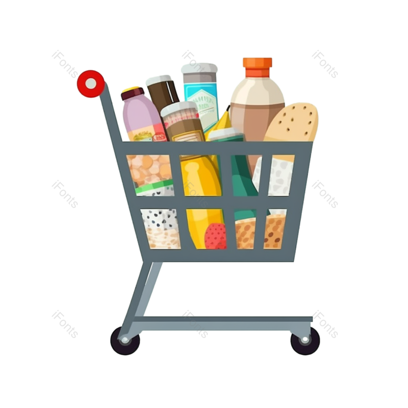 商品图片,卡通购物车元素,蔬菜PNG,水果免抠素材